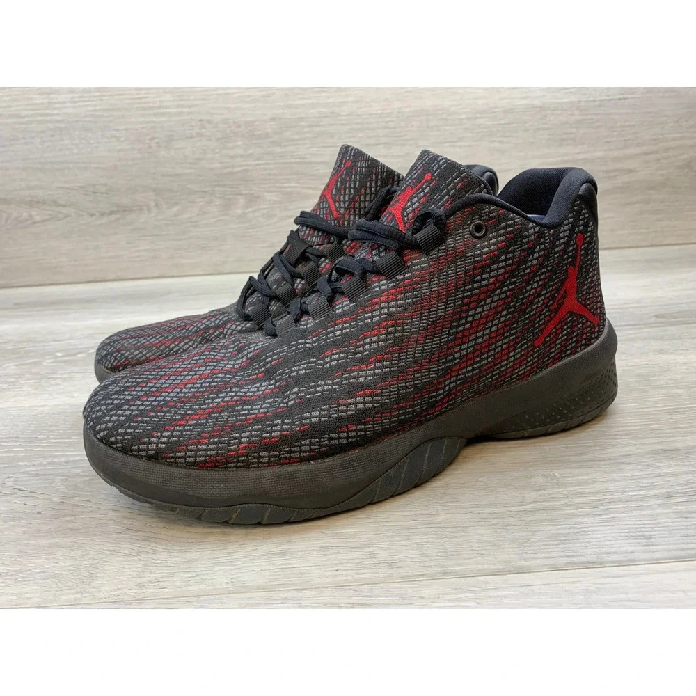 Jordan B Fly Men's Black Gym Red Woven Basketball 10 Casual Comfort Shoes‎